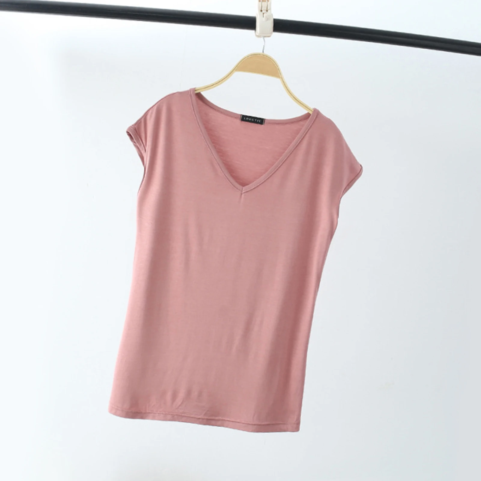 Sleeveless V-neck Solid Color Basic Women Shirts Simple Summer Casual Undershirt Soft Women Tops Quick Dry Streetwear