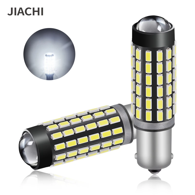 Jiachi 2PCS BA9 BA9S Led Light Super Bright Turn Signal Light Driving Lamp DRL for Automotive 3014Chip 78SMD T4W H6W Car Bulb