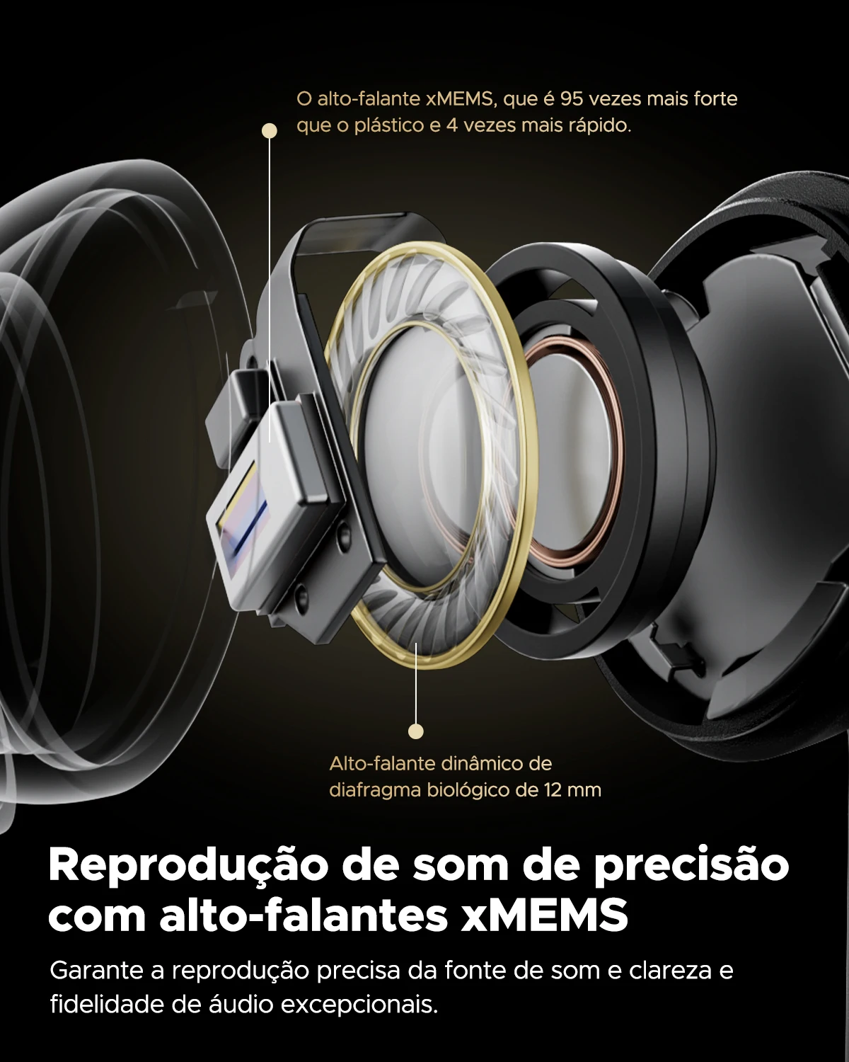 سماعات أذن SoundPEATS Capsule3 Pro+ اللاسلكية، سماعات بلوتوث ANC التكيفية Hi Res HiFi صوت ستيريو مع مكبر صوت xMEMS، LDAC