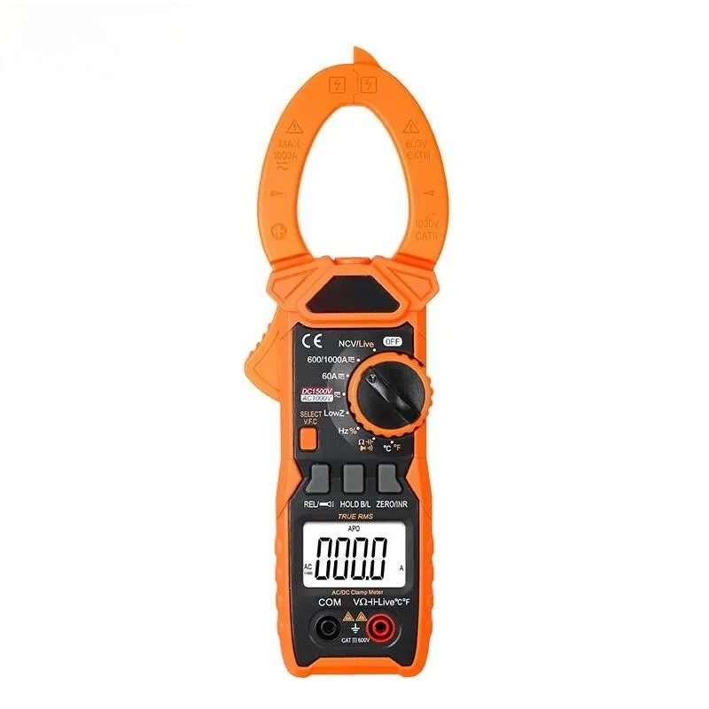 VC615B Digital Clamp Meter AC DC Current Voltage Tester Large Jaw Multimeter High Precision Electrical Measurement Tool