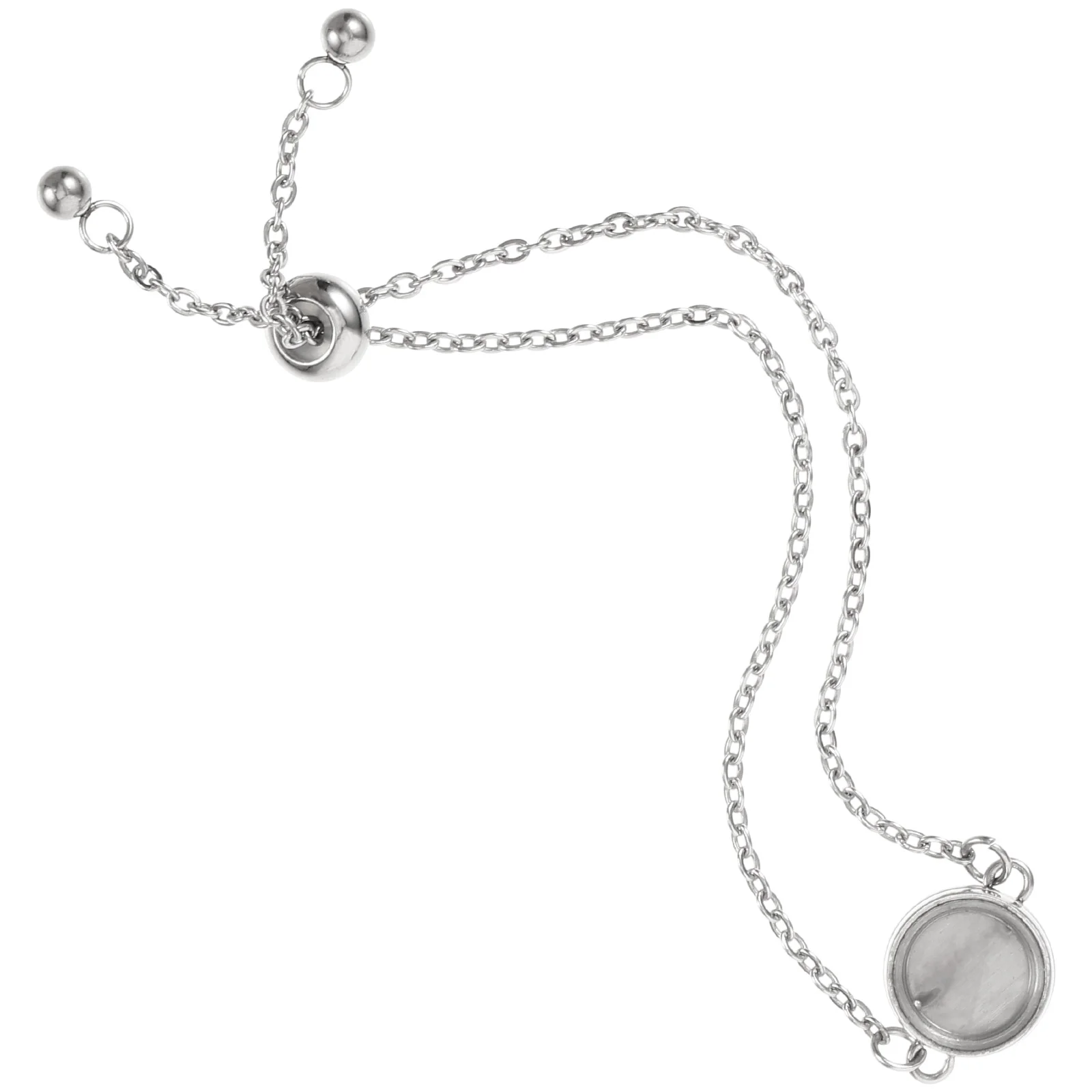 

Stainless Steel Women Bracelet Wrist Chain Bangle Jewelry Gift For Girls Adjustable Fashion Metal Wristwear Rhinestone Trendy