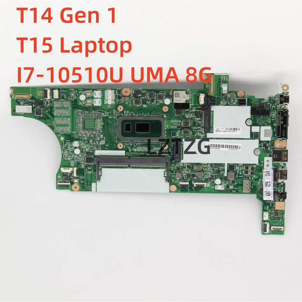 

Материнская плата для Lenovo ThinkPad T14 Gen 1/T15 NM-C931 Материнская плата для ноутбука i7-10510U UMA 8G 5B20Z45923