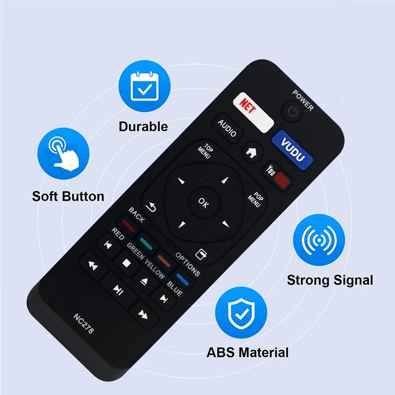 Пульт дистанционного управления для Philips Blu-Ray DVD-плеера NC278 NC458 NC290 BDP2501/F7 BDP2501/F7A BDP7303/F7
