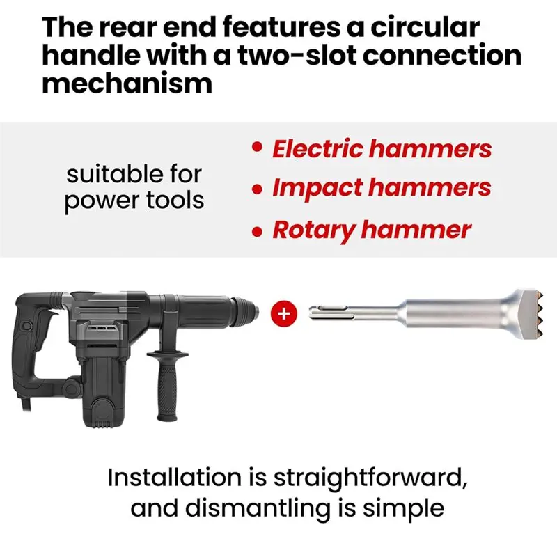 أداة جلبة SDS Plus مقاس 6 × 1-1/4 بوصة، 16 نصيحة لقمة مطرقة بوش لإصلاح الخرسانة، وإعداد التصحيح، وإزالة السطح الخشنة-B91B #5