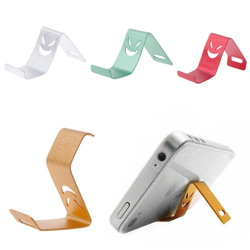 Portable Smile Metal Cell Phone Holder Support Phone Charging Vertically Horizontally for phone X/8/7/7P/6s/6P/5S