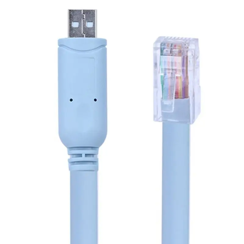 USB RS232 do portu szeregowego RJ45 8 p8c kabel USB do przewód sterowniczy konfiguracji konsoli portu szeregowego RJ45