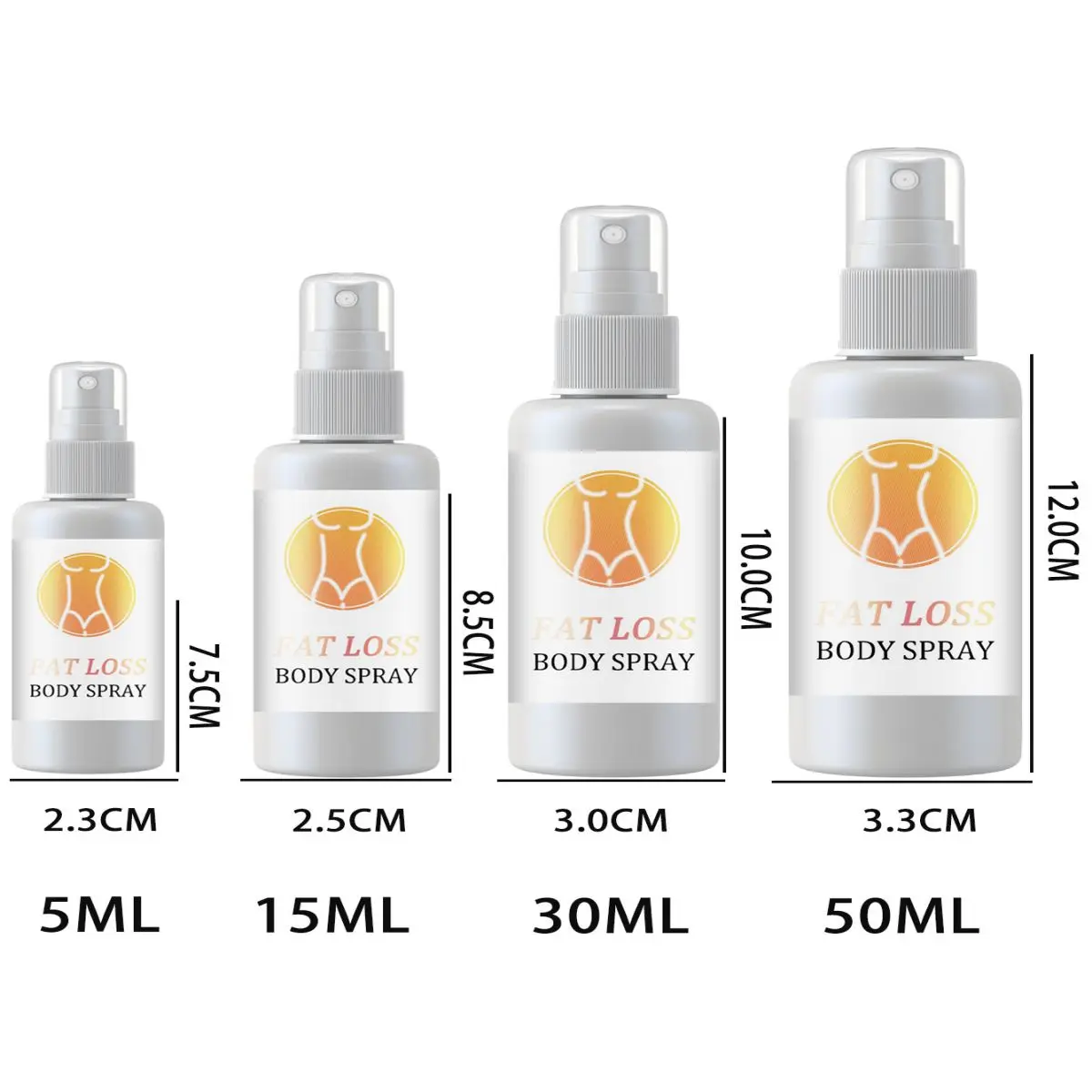 5ML/15ML/30ML/50ML Fat Burner Spray Let Body Sexy Oil Weight Loss Slimming Spray Break Down Fat Burner Slimming Firming Cellulit