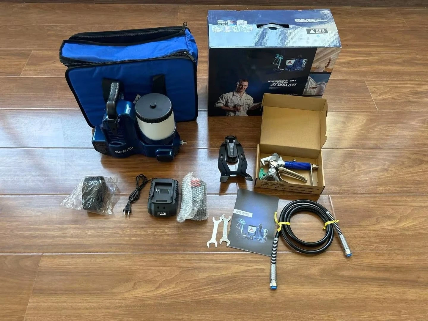 2026 Hot Selling HVLP Portable Paint Sprayer 21V High Pressure Battery Industrial Airless Putty DIY/Industrial Grade Brushless