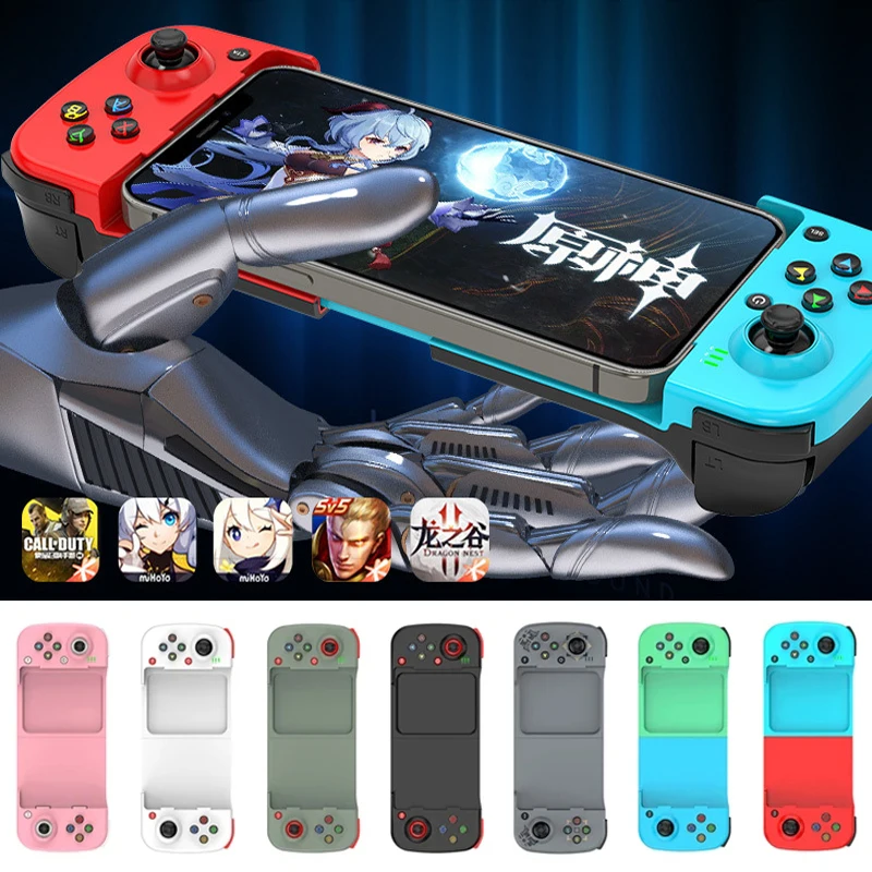 D3 Retractable Mobile Phone Gamepad for PUBG PS4 Switch PC Bluetooth 5.0 Wireless Game Controller Joystick 400mAh Long endurance