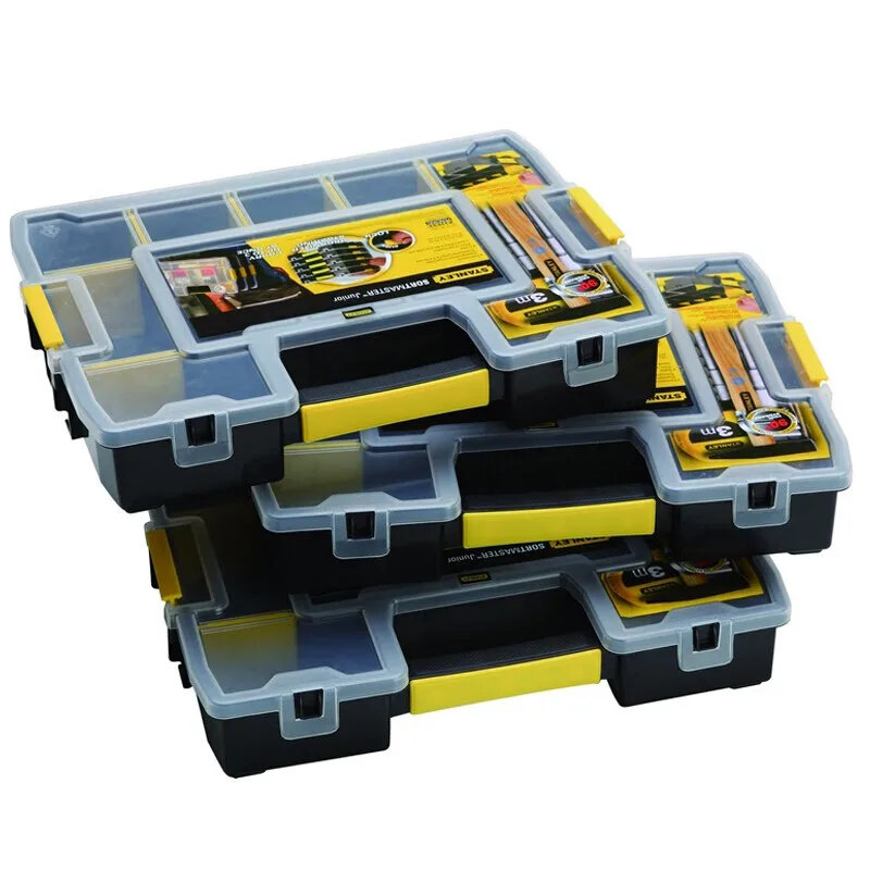 STANLEY STST14021-23/STST14022-23 Small Storage Box Small Plastic Storage Box Transparent Parts Box  Home Plastic Tool Box