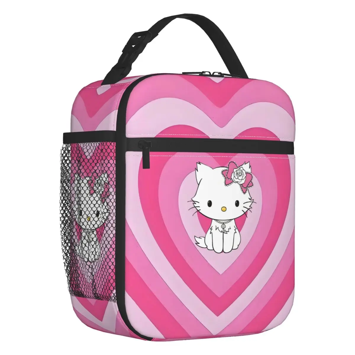 

Anime Charmmy Kitty Insulated Lunch Bags for Outdoor Picnic Cartoon Kawaii Portable Cooler Thermal Lunch Box Women Children