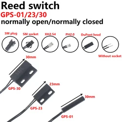 Reedチューブ磁気近接スイッチ、小型近接センサー、通常のオープンおよび密閉型、長さ35cm、GPS-01 Gps-23 Gps-30、5個、2個