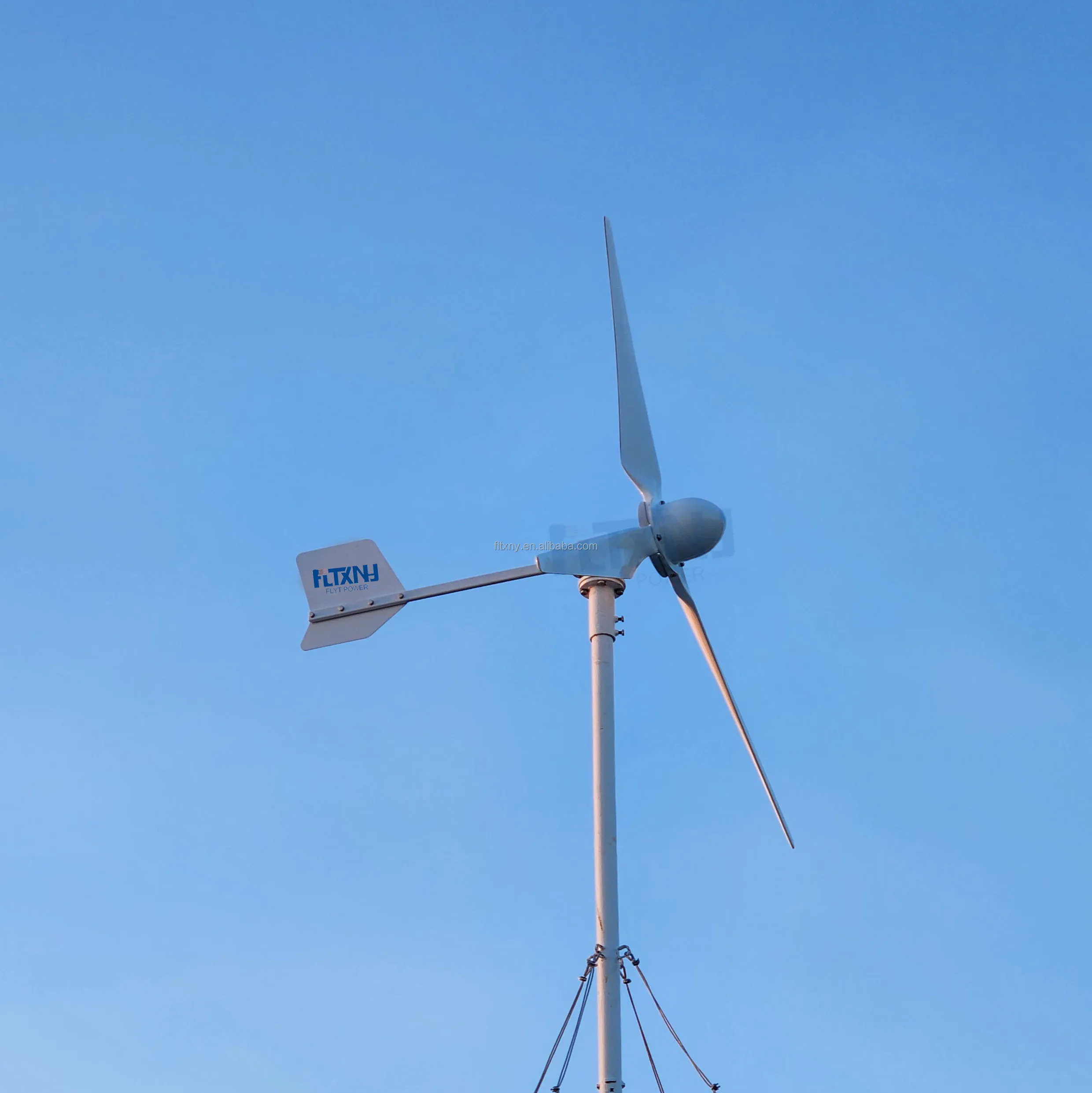 FLYT High Efficient 8KW Wind Generator 8000W 96V 110V 220V 240V 380V Horizontal Wind Turbine for Home With Hybrid Controller