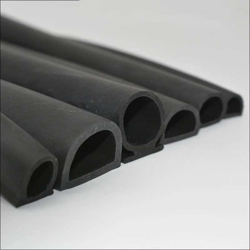 1/3M D Type EPDM Sealing Strip Hollow Rubber Foam Self-Adhesive Doors And Windows Soundproofing Collision Avoidance Weatherstrip