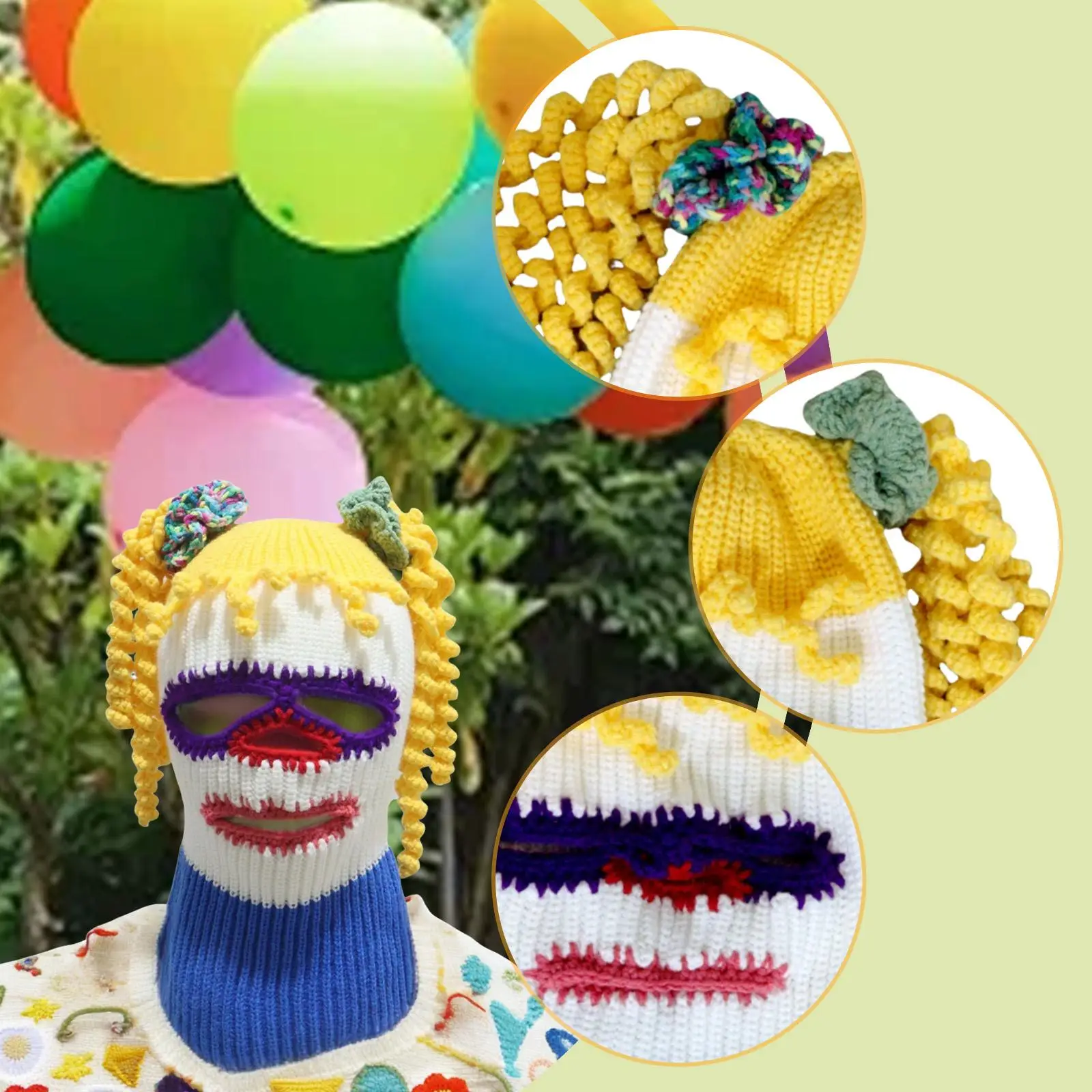 Halloween-Strickmütze, Requisite, niedliches Anzieh-Rollenspiel, Cosplay-Kopfbedeckung für Partygeschenke, Zubehör, Festival, Snowboarden, Weihnachten, Skifahren