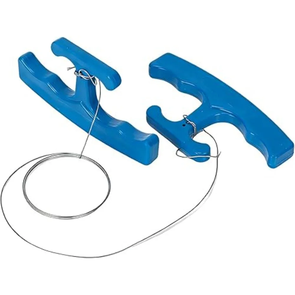 Car Emblem Plate Line Badge Remover 1 Pair with 5M High-Strength PE Cable for Vehicle Decal Vinyl Wrap Window Tint Installation