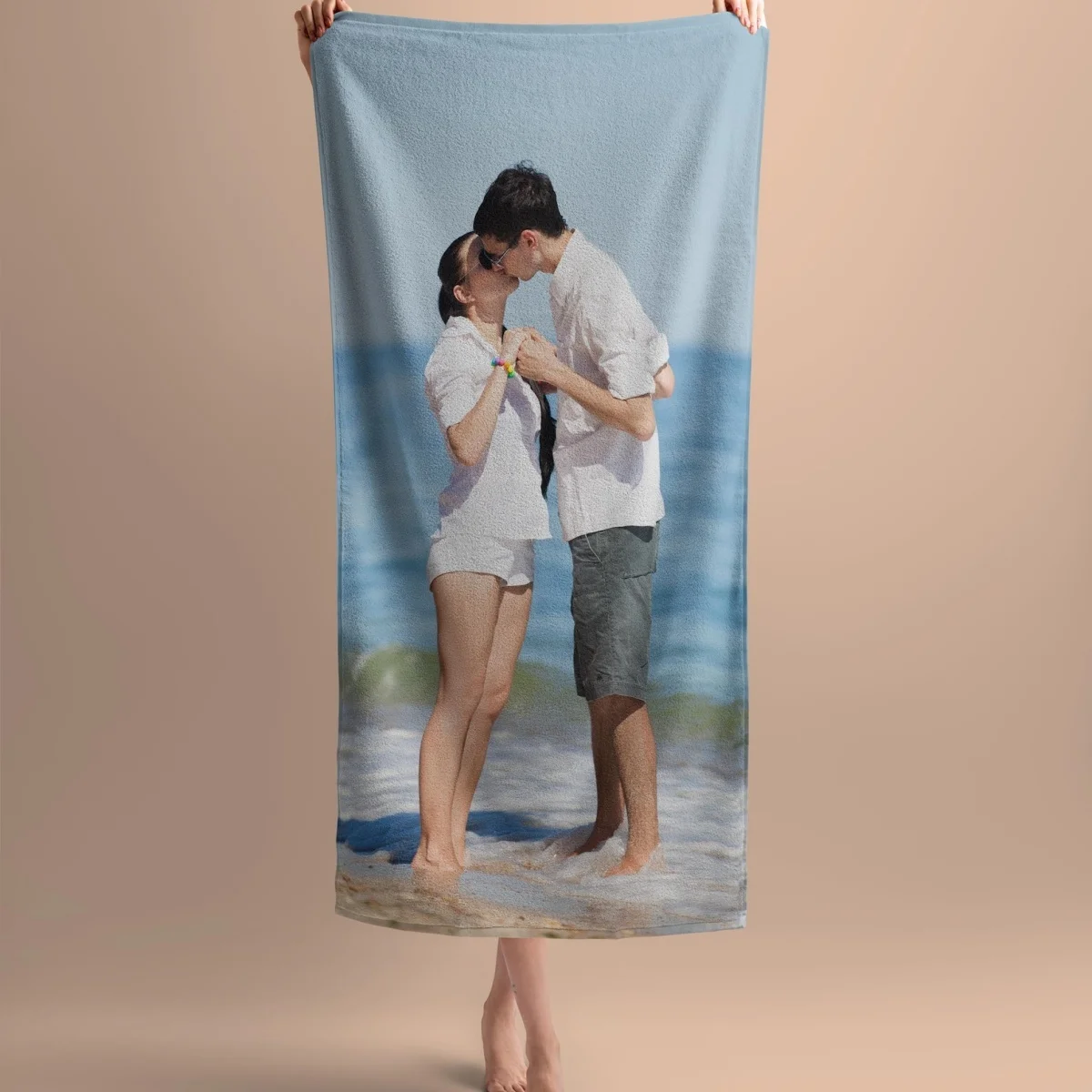 A Custom Photo Beach Towel—Available in Various Sizes, Suitable for Multiple Occasions, and Easy to Carry. image 5