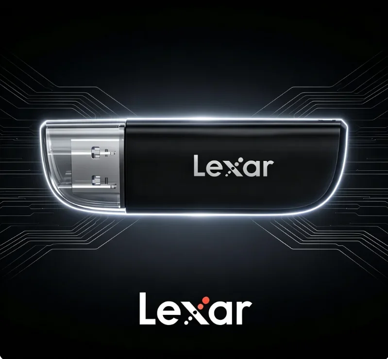 Lexar RW300U Cards Reader High Speed USB3.2 Gen1 Micro sd Card Reader 2 in 1 Dual Card Slot Read TF/SD Memory Card