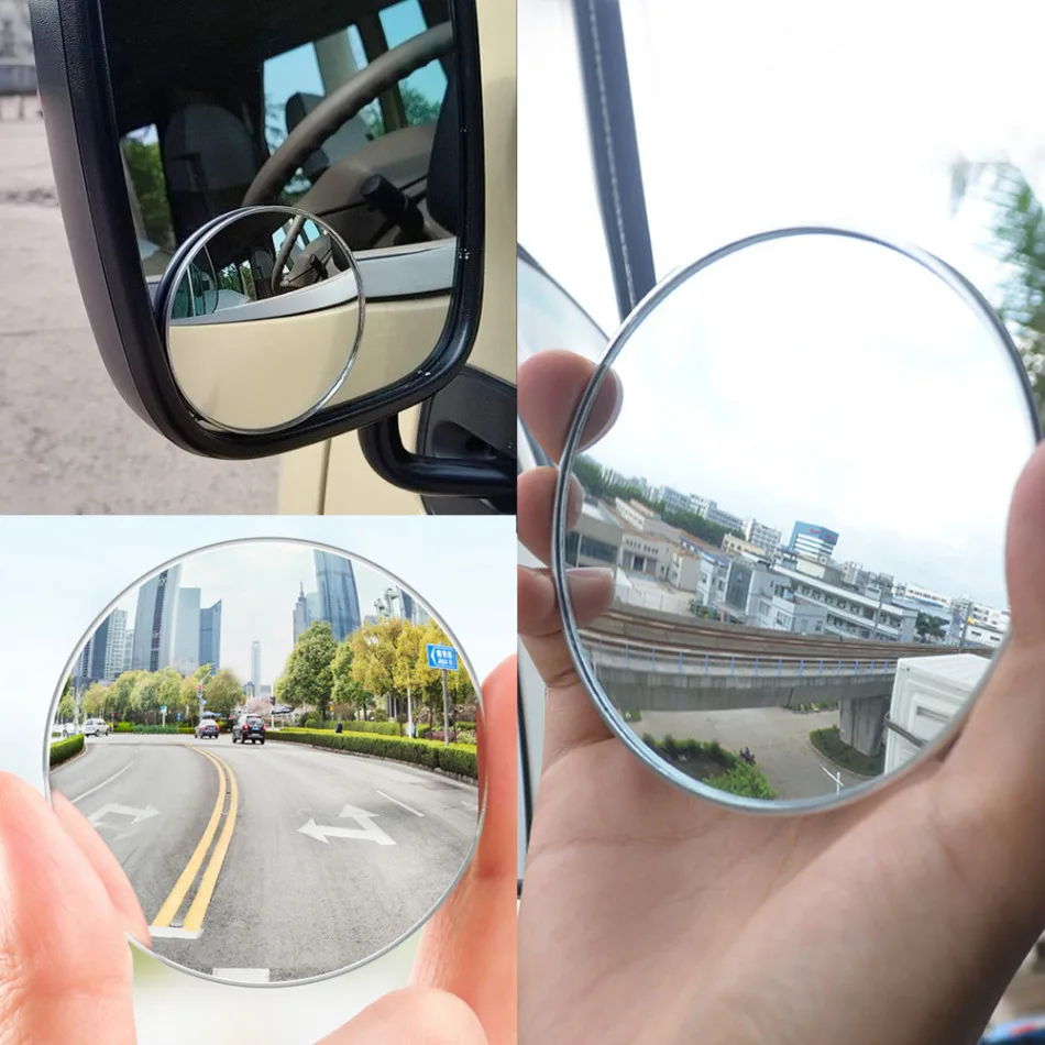 

1x Convex Side Mirrors for Truck Car Blind Spot Mirror Round Convex Wide Angle Waterproof HD Auto Rear View Mirrors Accessories