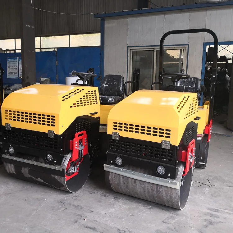 Manufacturer Factory Price THD1000 Mini Low Fuel Concrete Road Roller Hydraulic Roller Compactor for Exporting