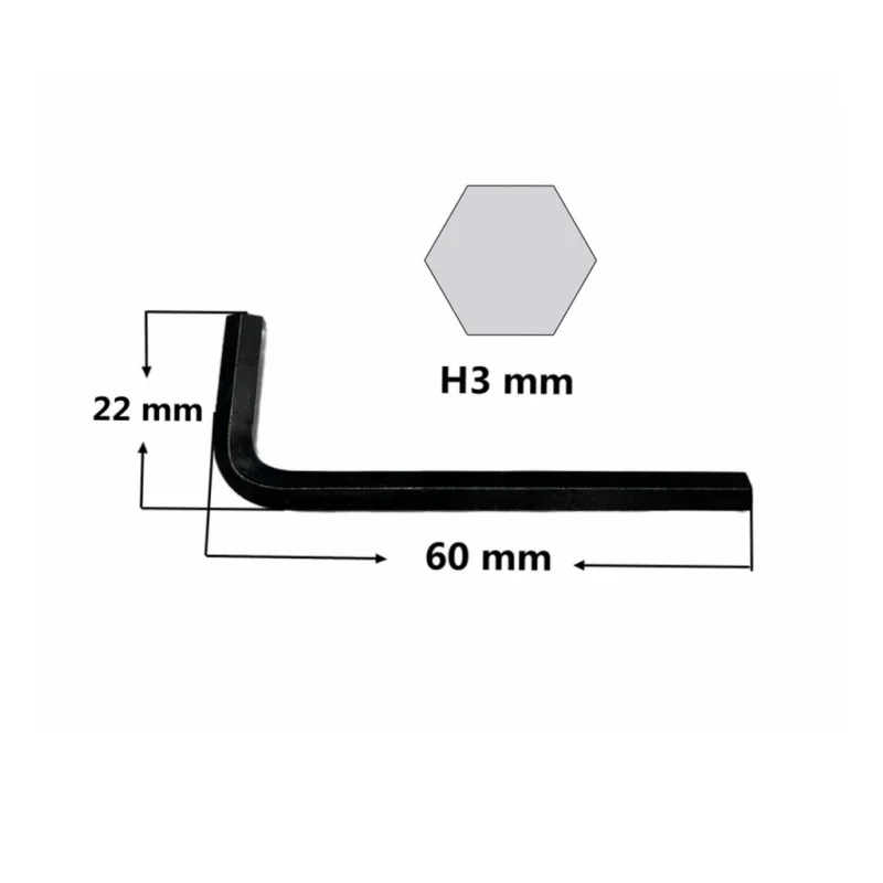 carbon steel L wrench M4 M5 bolt