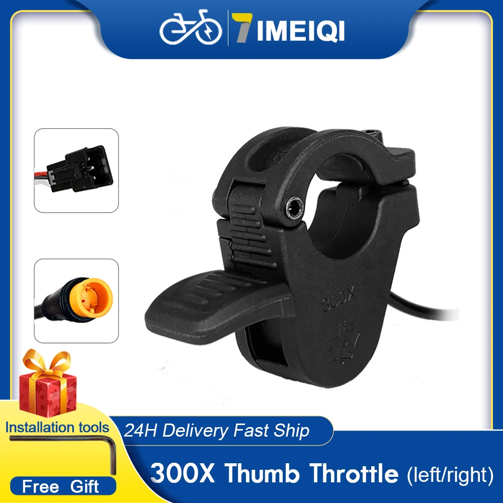 Ebike Thumb Throttle WUXING 300X Right/Left Hand Throttle For 24V 36V 48V 72V Electric Bicycle Scooter Accelerator