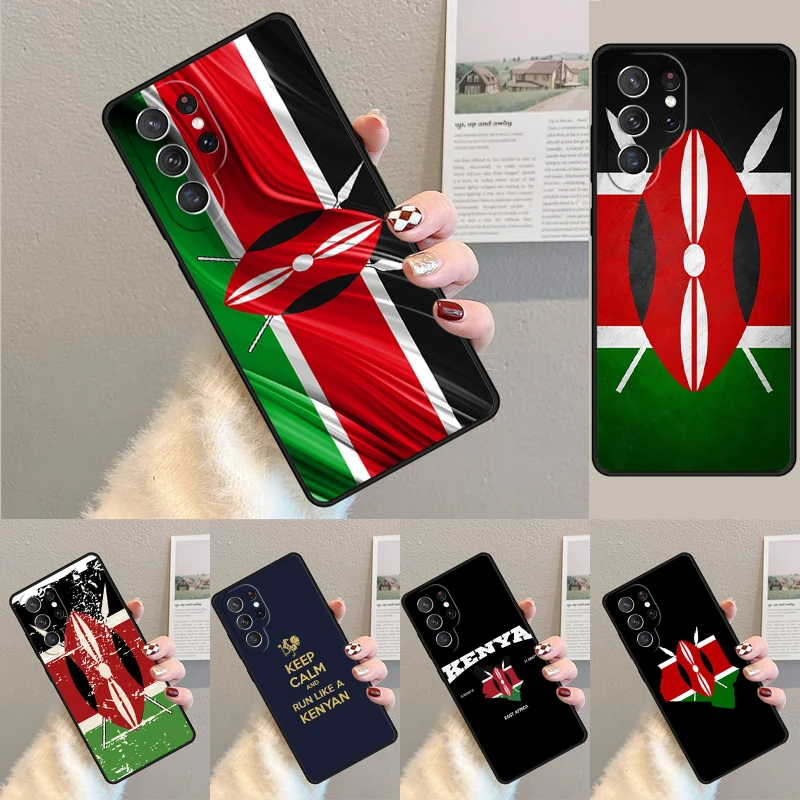 Phone Cases Kenya - Kenia-Flagge Silikon-Handyhülle für Samsung Galaxy Note