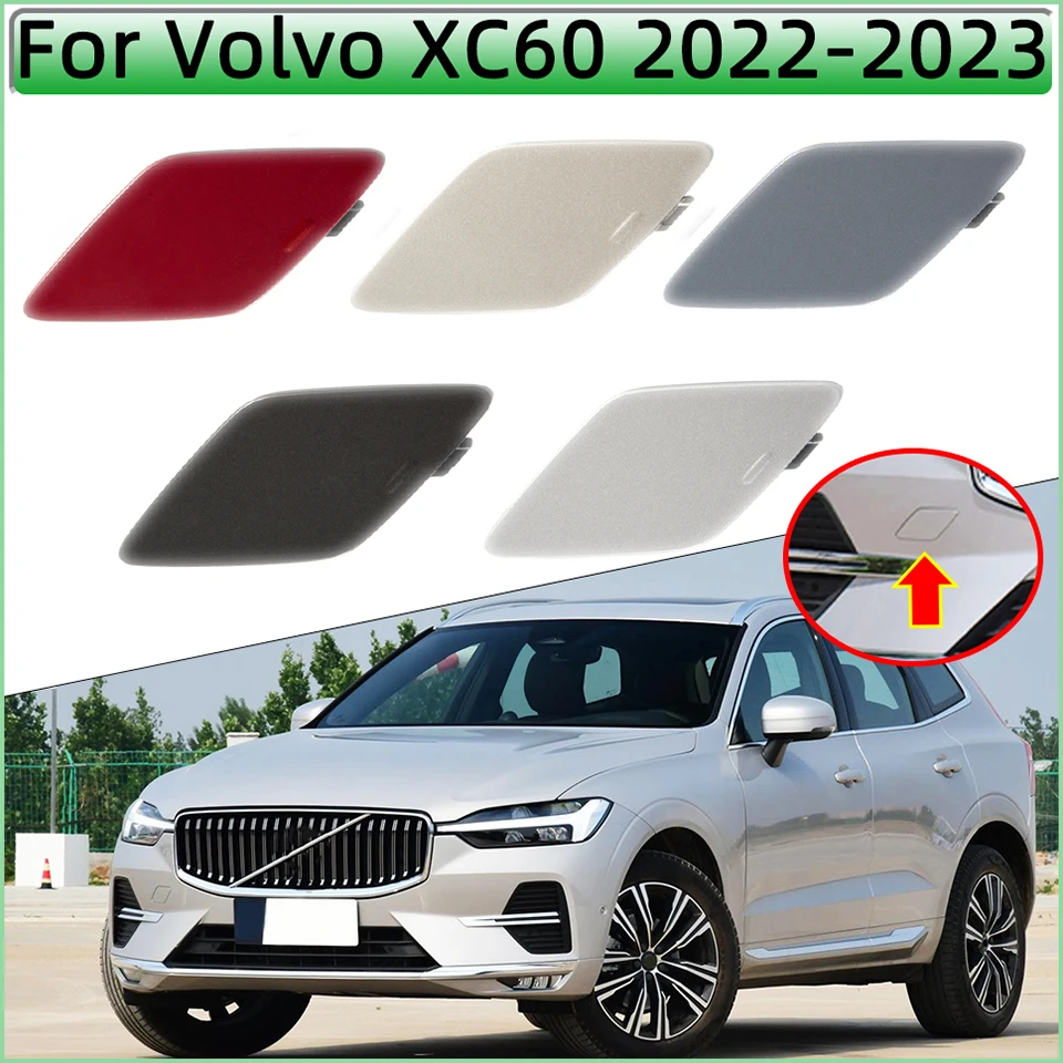 

32234934 For Volvo XC60 2022 2023 Front Bumper Tow Hook Cover Cap Towing Hook Hauling Shell Trailer Lid Garnish Trim Painted