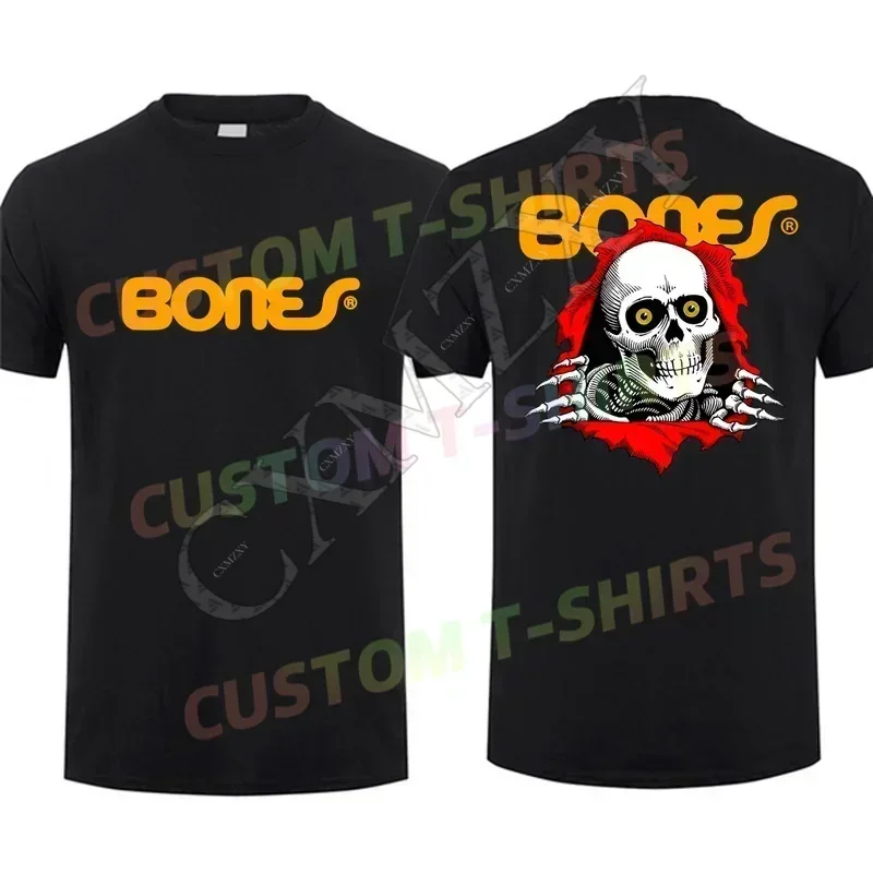 

2025 Summer Men T Shirt Casual Powell-Peralta Skateboard Enthusiasts T-shirt Graphic Short Sleeves 100% Cotton S-3XL Tee