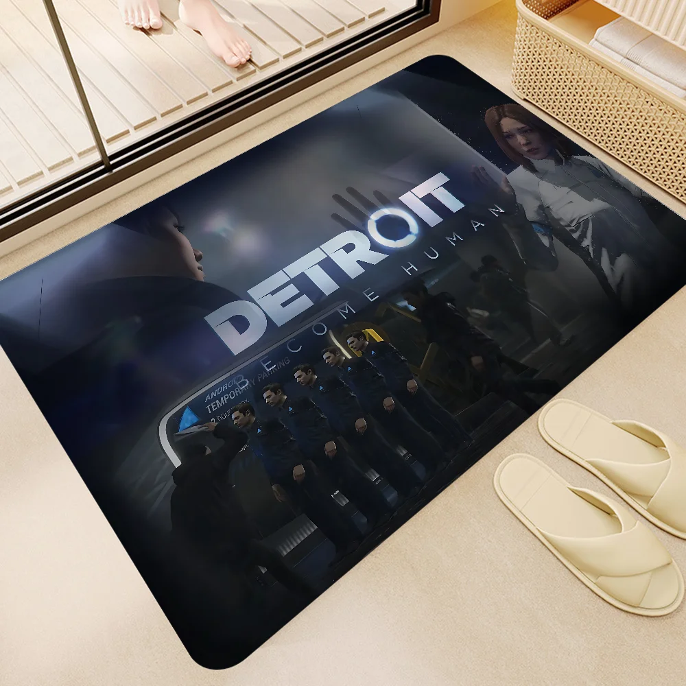

Hit Game D-Detroit Becomes Human Bathroom Mat Anti-slip Absorb Water Long Strip Cushion Bedroon Mat Welcome Doormat
