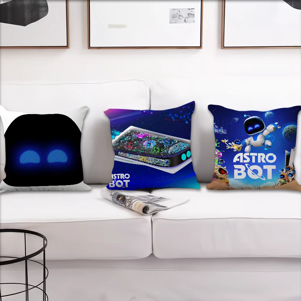 A-Astro Bot Game cushion cover Pillow Case Cushion Room Bedroom Headboard Sofa Living Backrest Car Square