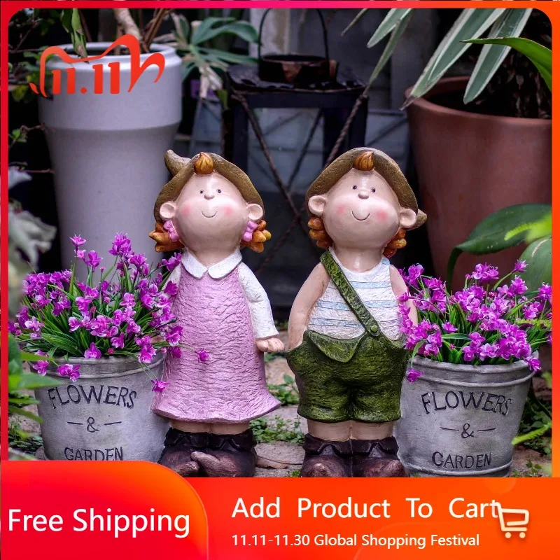 

Figurines Fairy Garden Decor Yard Outdoor Modern Design Unique Garden Accessories Beauty Estatuas Decorativas Garden Decoration