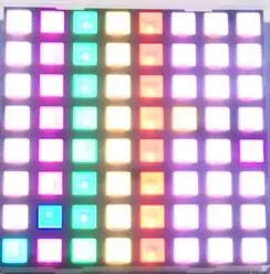 20PCS x 5MM 8X8 RGB 58.5*58.5mm Square LED Dot Matrix Digital Tube Module 2088RGB LED Display Module