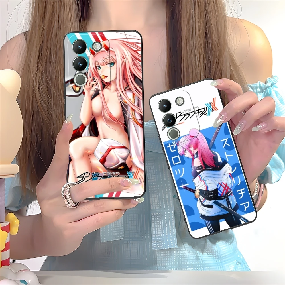 Darling FranXX Zero Two Colour Mobile Phone Case for VIVO Y95 Y93 Y31 Y20 V19 V17 V15 Pro X60 NEX Black Soft Phone Cover Shell