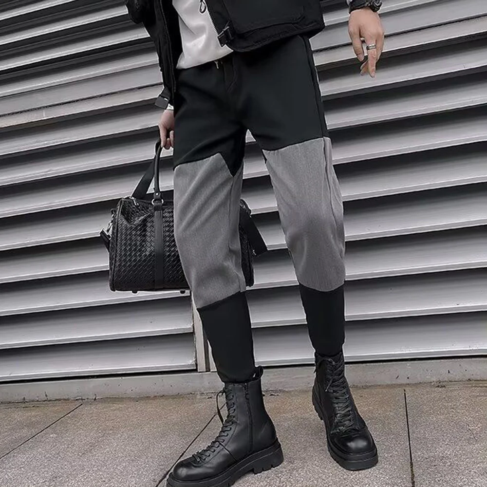 Mens Y2k Casual Pants Spring And Autumn Loose Straight Trousers Trendy Men'S Leggings Pants Plus Velvet Thick Trendy Mens Pants