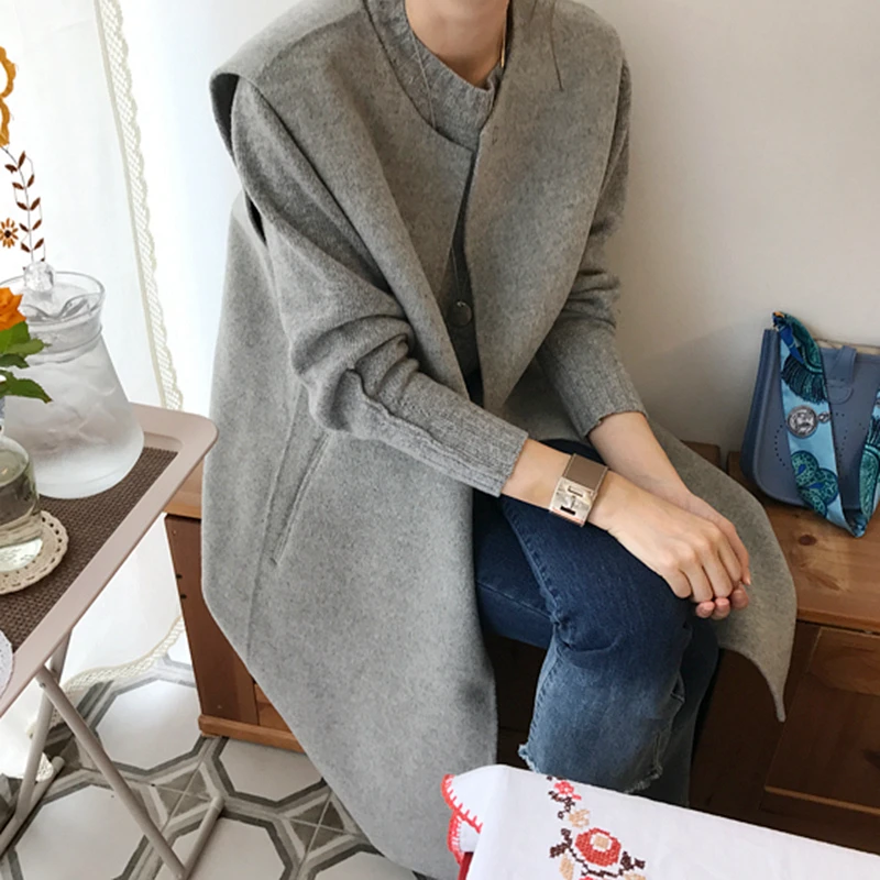 

Женский шерстяной свитер с круглым вырезом и длинными рукавами M091, осенне-зимний теплый вязаный топ, повседневный стиль, стандартный крой