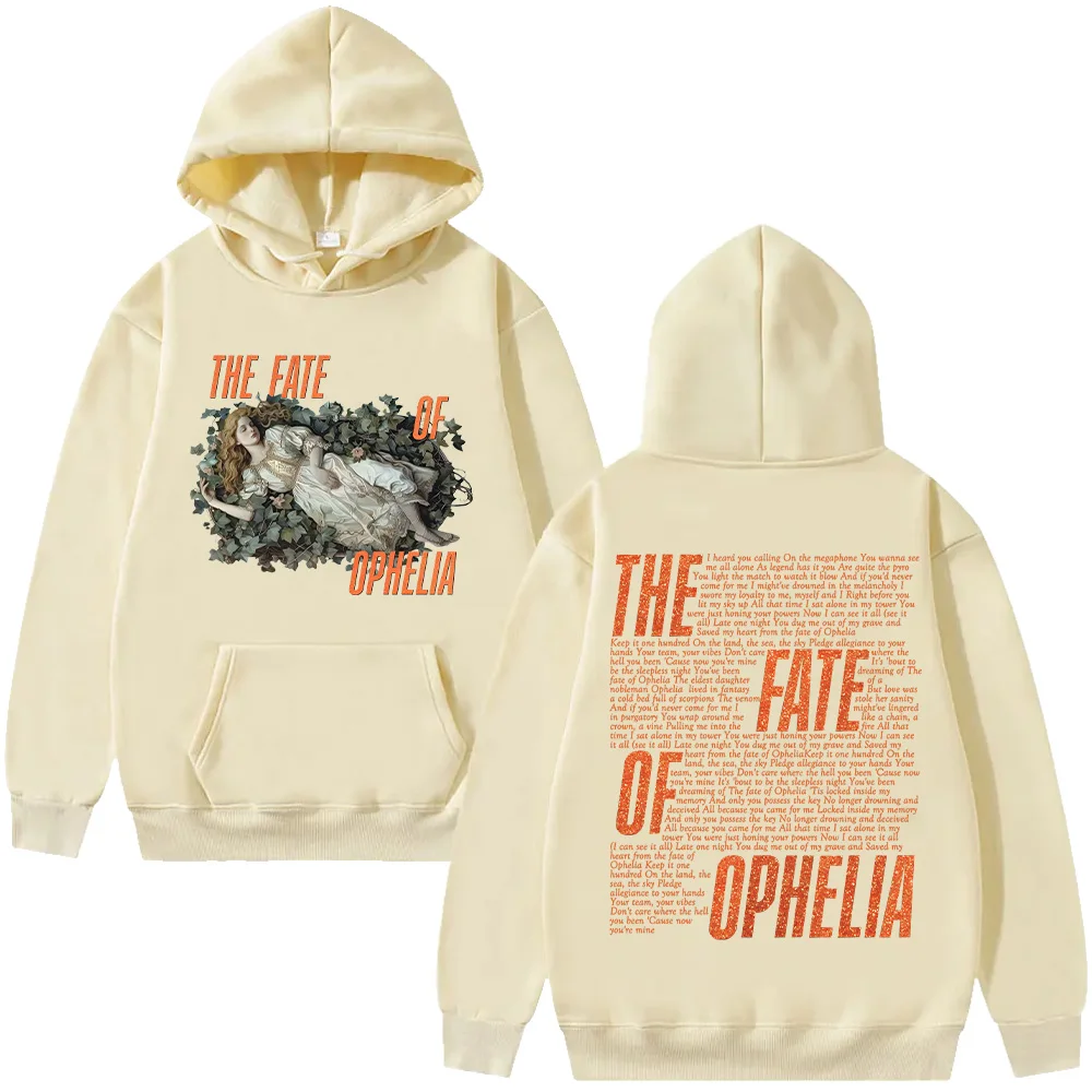 Sudadera con capucha con letras del destino de Ophelia TS The Life of A Showgirl, ropa gráfica del álbum, jersey estético Retro de moda para hombres y mujeres Y2K