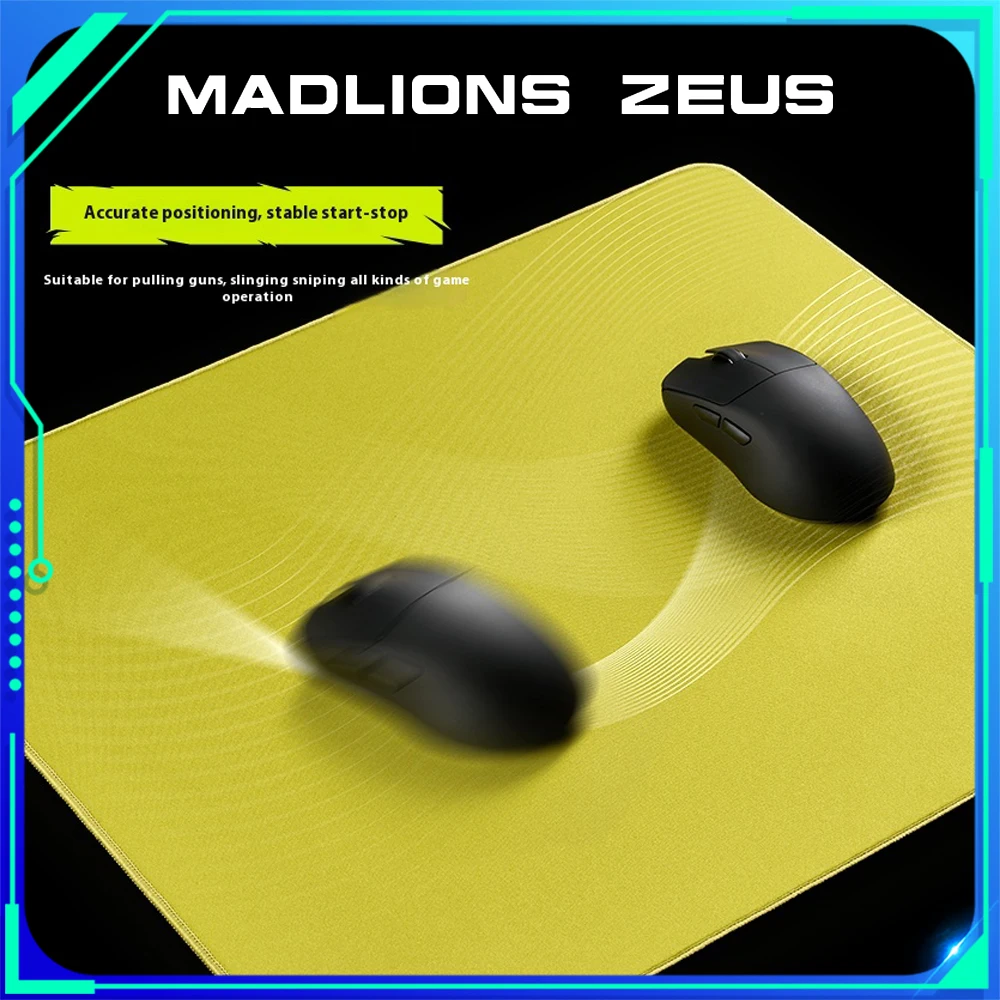 MADLIONS ZEUS Mousepad Xsoft FPS Esports Mechanical Keyboard Gaming Mouse Pad Neutral Equilibrium PC Gamer Accessories Custom