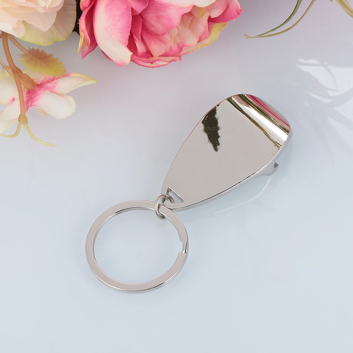 

3 pcs Alloy Keychain Mini Bottle Opener Beer Wine Key Ring Double Function Sturdy Portable Camping Hunting Gift Silver
