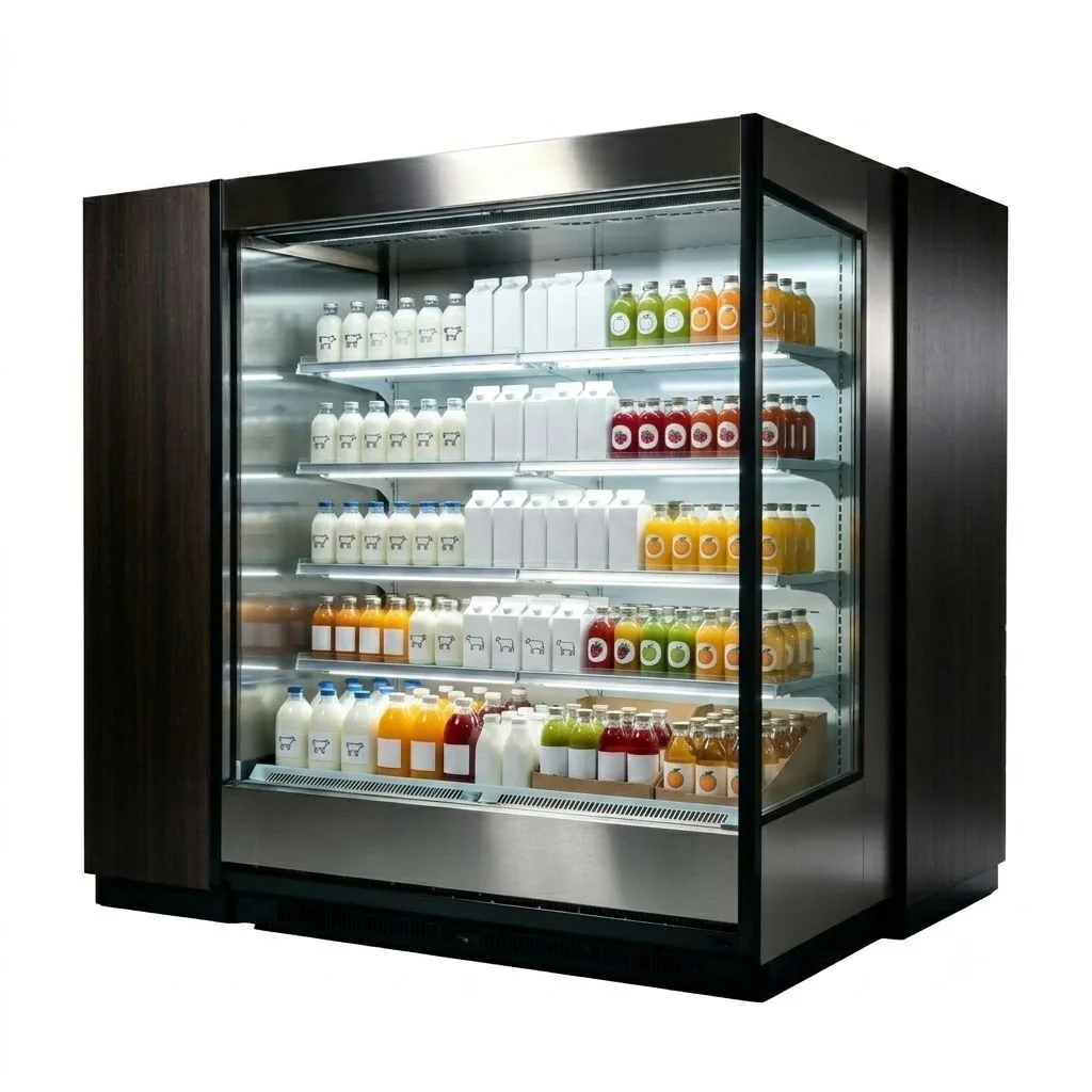 FL FL Island Style Refrigerated Cabinet Multi‑Layer Open Display Chiller For Hypermarket Frozen Snack Food Retail Showcase - Aliexpress Deal