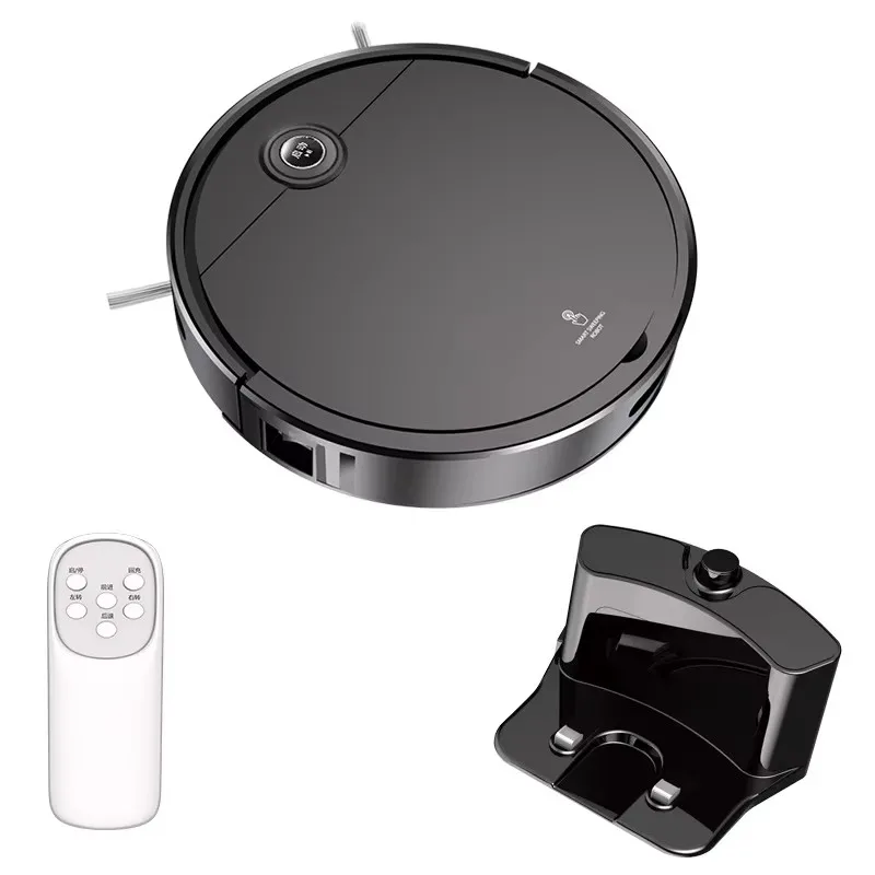 New 5-In-1 Intelligent Sweeping Robot Automatic Recharge Remote Control With Water Tank Strong Suction Vacumn Cleaner