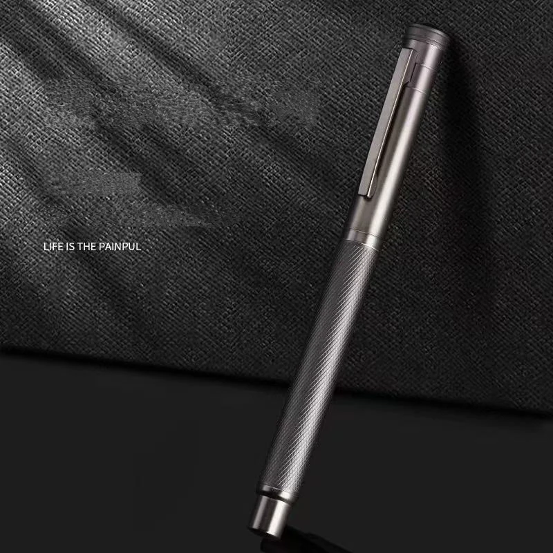 قلم حبر معدني من HERO Black Forest Titanium Black Series قلم جمالي طرف كتابة الطالب هدايا قرطاسية مكتبية للأعمال #2