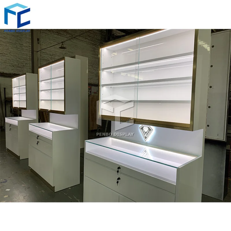 

2025customized.Alibaba New Arrival Jewellery Shop Counter Design With Jewelry Display Cabinet