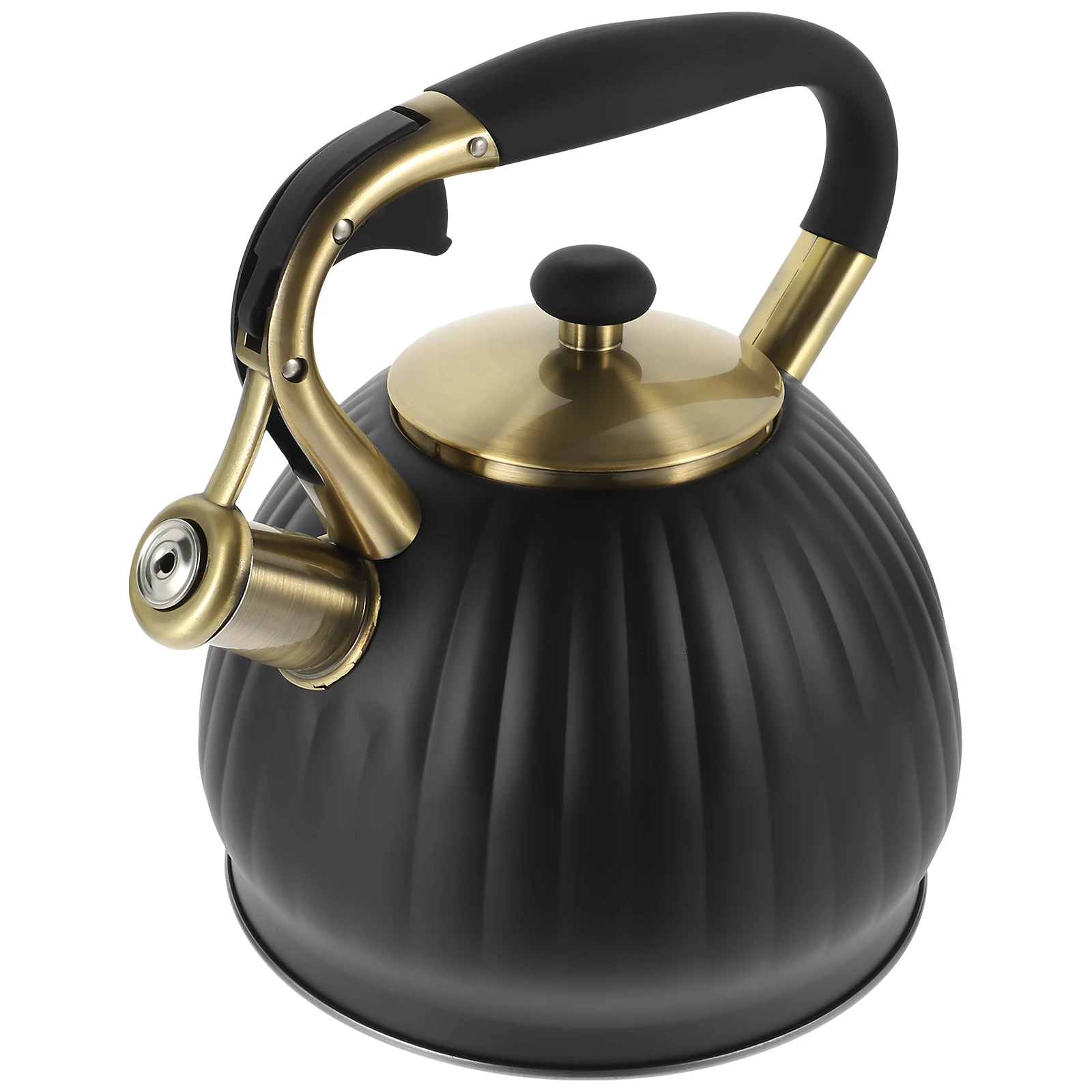 

Stainless Steel Whistling Teakettle for Stove Gas Cooker Boiler Kettle Dust Cover Ergonomic H Boil Water