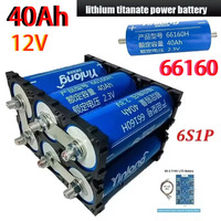 Battery Lithium Titanate 12V 40AH 66160, Brand New,LTO Yinlong 6S1P 10C, High Power Marin RV Electrical Speaker, UPS Car Starter
