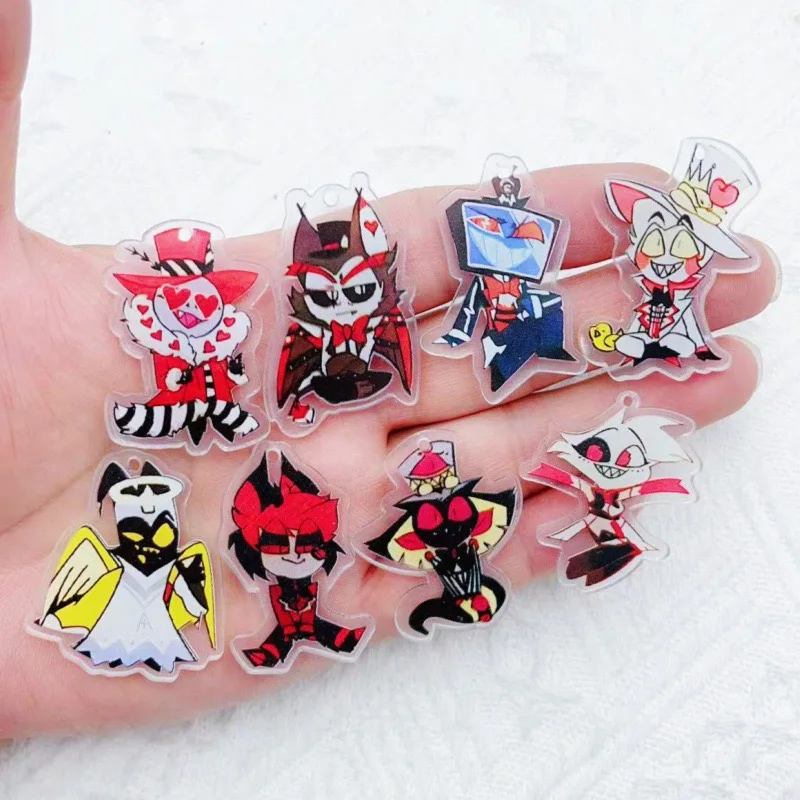 10 Stück Acryl-Cartoon-Anhänger, DIY-Schmuckherstellung, Ohrringe, Schlüsselanhänger-Zubehör