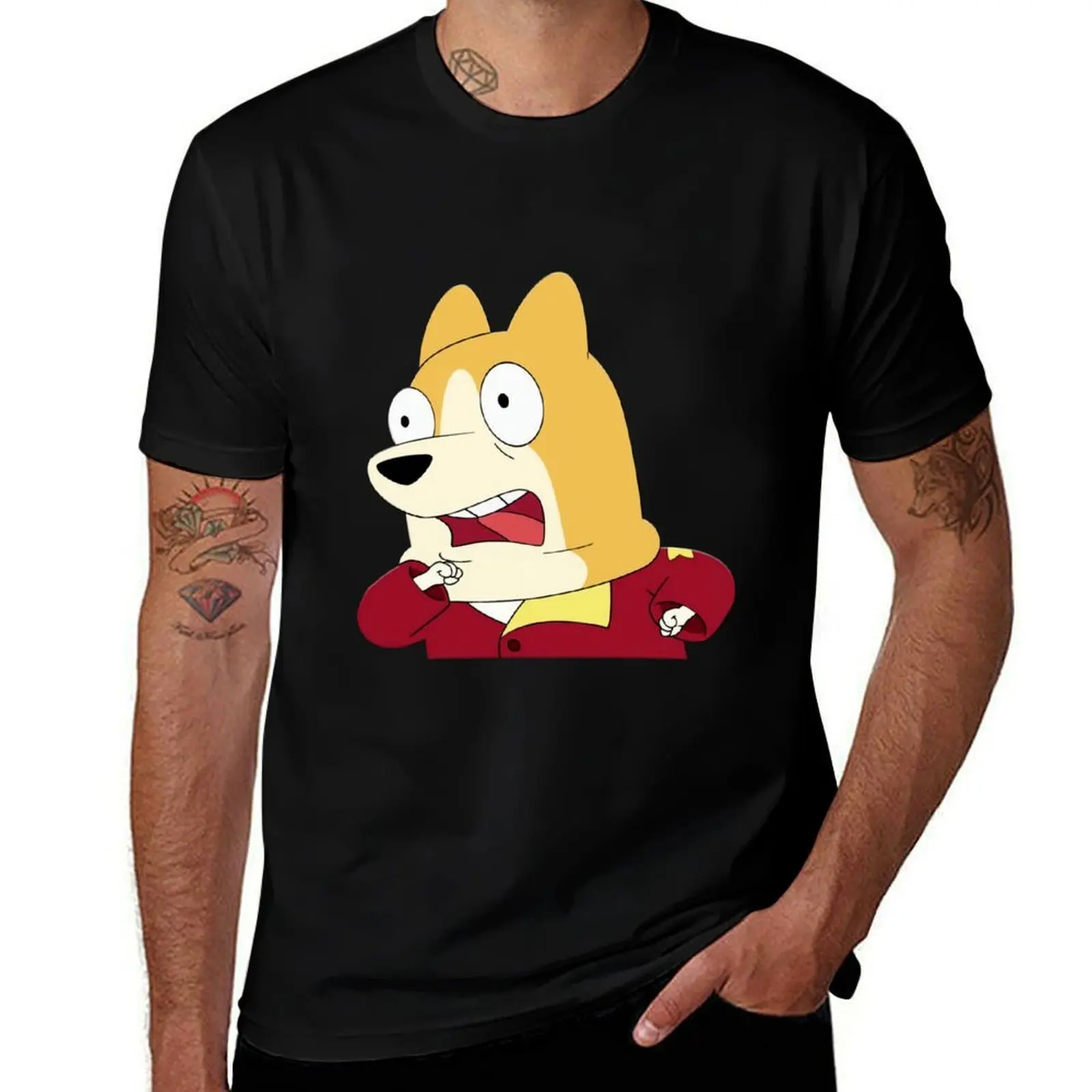 dogs in space T-Shirt Moisture Control Sports Tee