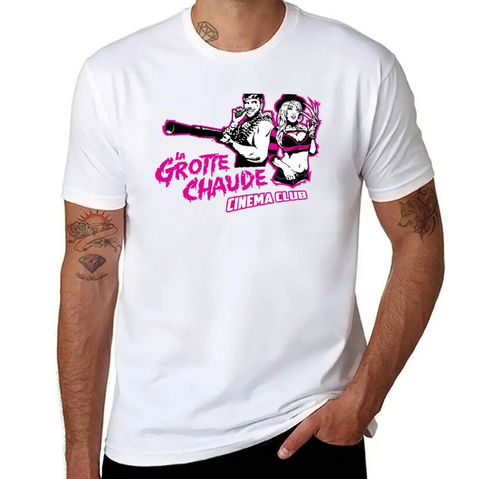 

Original Hot Cave T-Shirt man t shirt heavy cotton man t shirt summer T-Shirt