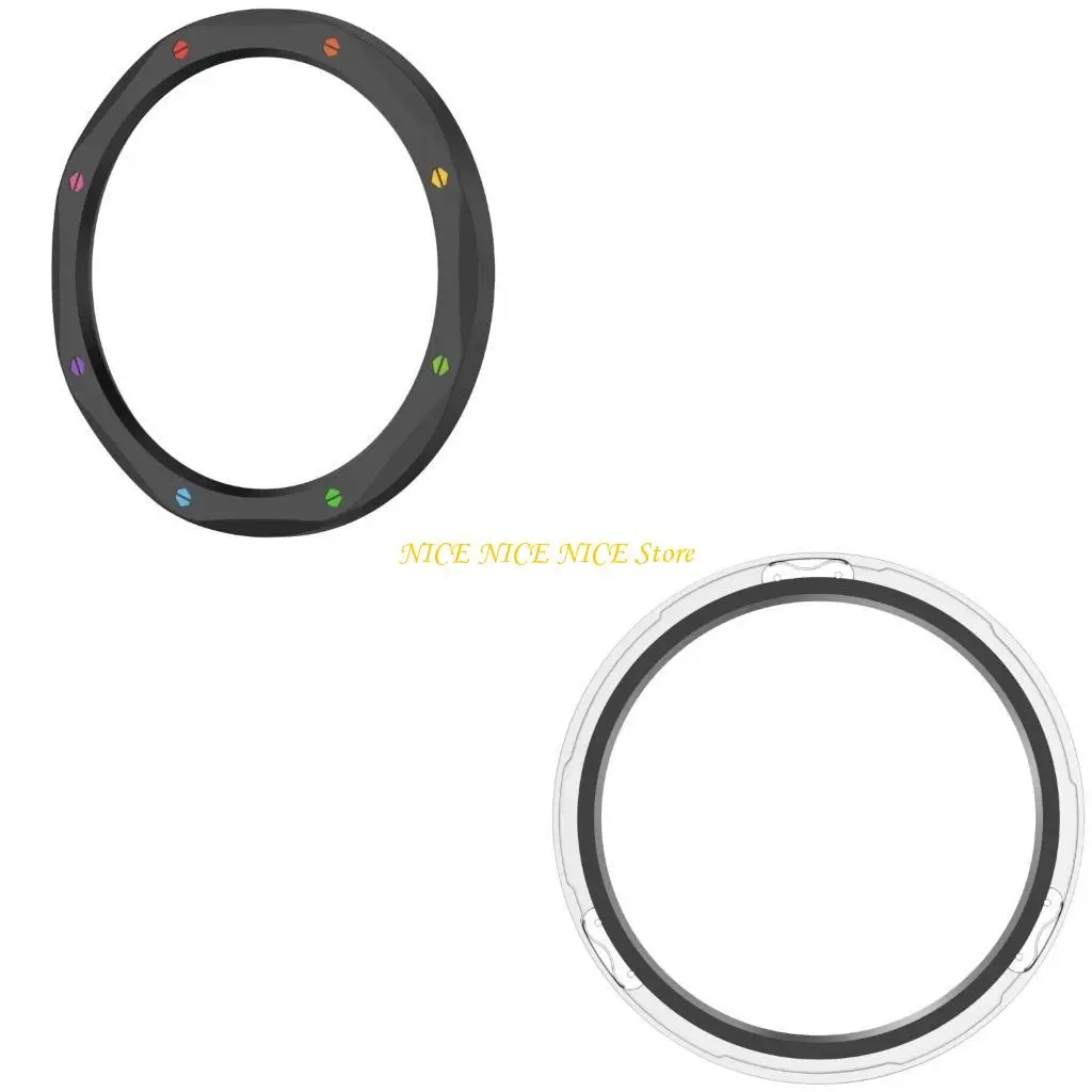 Metallblende mit einem temperierten Bildschirmschutz eleganter Metallgönig Ersatz für Smartwatch -Zubehör für