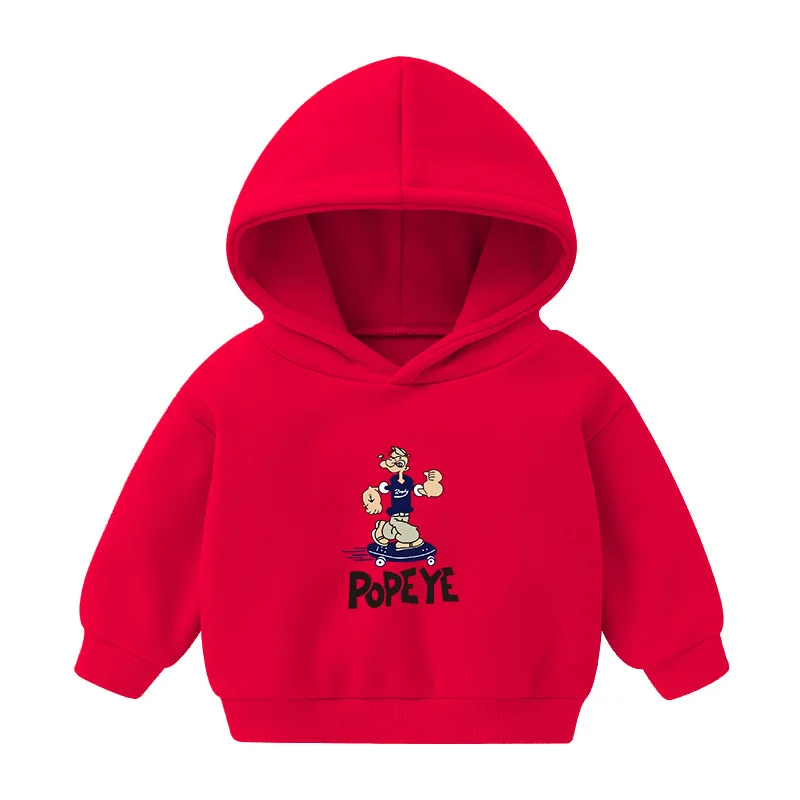 Fashion Kids Boy Hoodies Cartoon Hoodies 2024 Spring Autumn Girls Casual Hoodies Sweatshirt Kids Solid Color Hoodies Sweatshirt